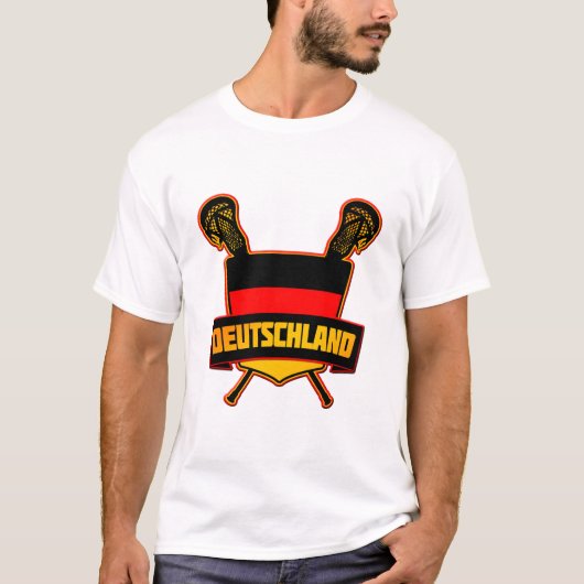 Duits Deutsch Lacrosse T-shirt (Voorkant)