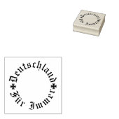 Duits/Deutschland bont immer/embleem Rubberstempel (Gestempeld)