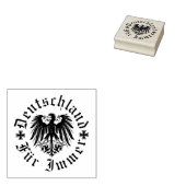 Duits/Deutschland bont immer/zwarte adelaar Rubberstempel (Gestempeld)