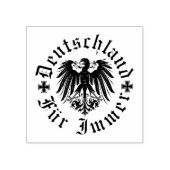 Duits/Deutschland bont immer/zwarte adelaar Rubberstempel (Afrduk)