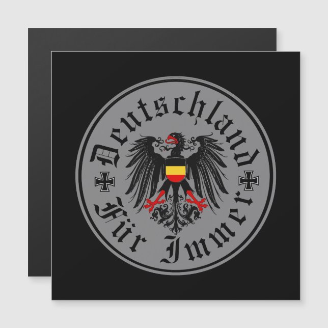 Duits/Deutschland Forever/adelaar/ijzeren kruis (Voorkant / Achterkant)