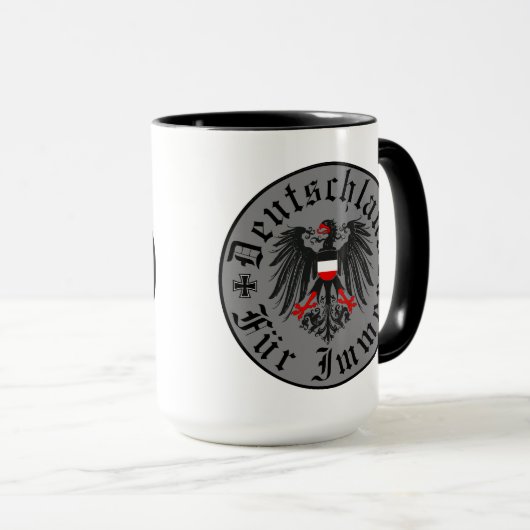 Duits/Deutschland Forever/adelaar/ijzeren kruis Mok (Voorkant rechts)
