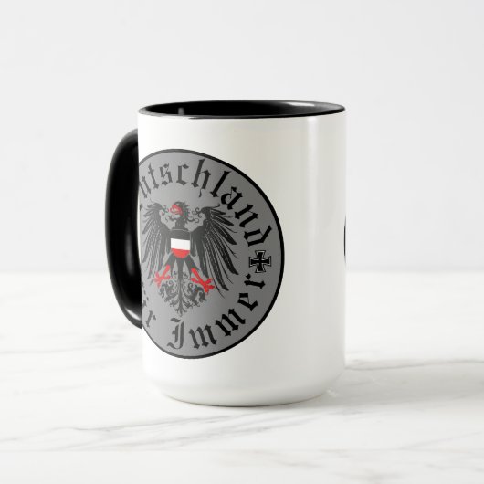 Duits/Deutschland Forever/adelaar/ijzeren kruis Mok (Voorkant links)