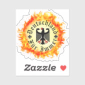 Duits/Deutschland Voor altijd/adelaar/ijzeren krui Sticker (Vel)