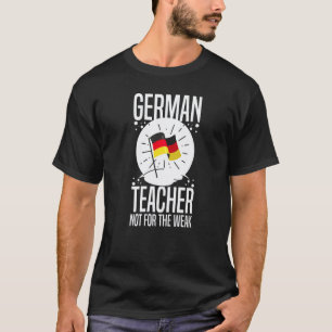 Duits docent Duitsland Vlag Taalles Leerling T-shirt