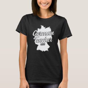 Duits docent Duitsland Vlag Taalles Leerling T-shirt