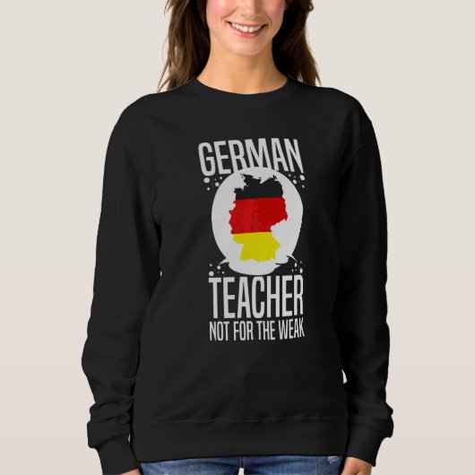 Duits docent Duitsland Vlag Taalles Leerling Trui (Voorkant)