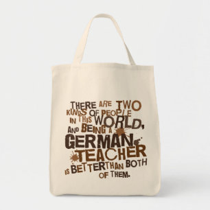 Duits docentenkaartje tote bag