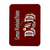 Duits Draadhaar Pointer Vader Magneet (Verticaal)