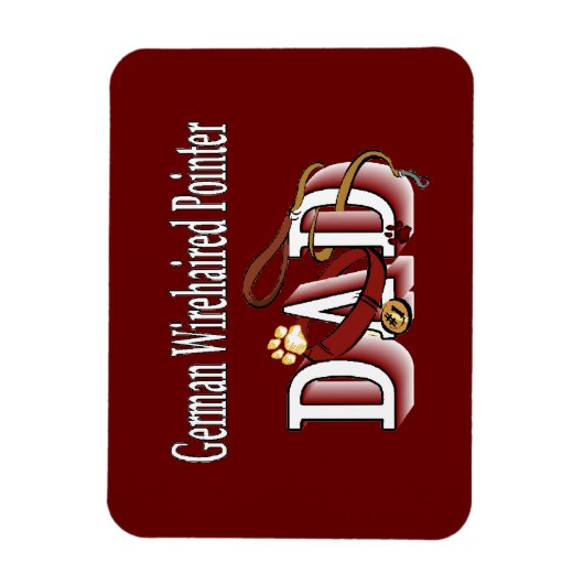 Duits Draadhaar Pointer Vader Magneet (Verticaal)