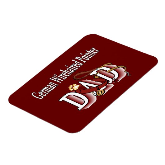 Duits Draadhaar Pointer Vader Magneet (Linkerzijde)
