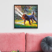 Duits Draadharige Pointer Hond Canvas Afdruk (Insitu (Woonkamer))