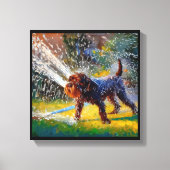 Duits Draadharige Pointer Hond Canvas Afdruk (Voorkant)