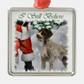 Duits Draadharige Pointer Kerst Ornament (Voorkant)