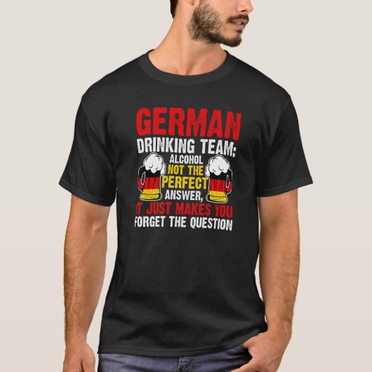 Duits drink team alcohol Duitsland drink team T-shirt (Voorkant)
