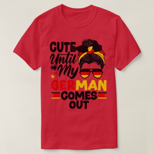 Duits - duitse vlaggen tot mijn Duitse duitse duit T-shirt (Design voorkant)