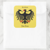 Duits Eagle Bookplaat Vierkante Sticker (Tas)