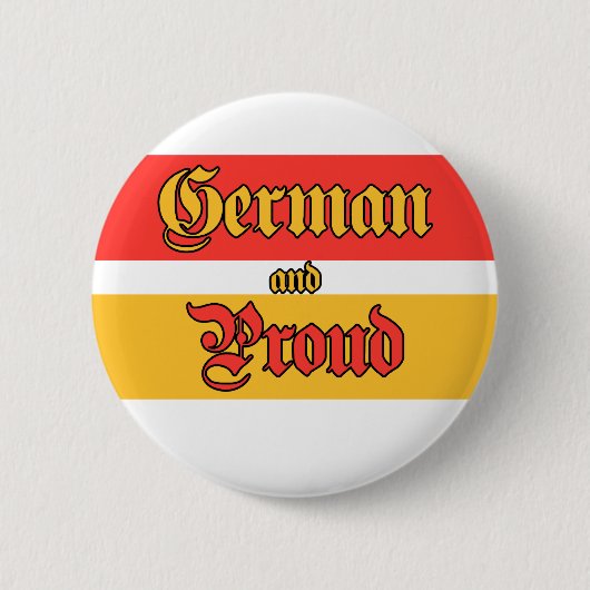 Duits en Proud Ronde Button 5,7 Cm (Voorkant)