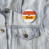 Duits en Proud Ronde Button 5,7 Cm (In situ)