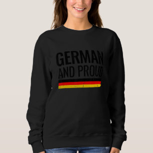 Duits en trots vintage Duitsland vlag Trui