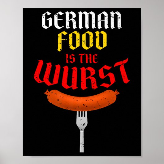 Duits eten is het ergste. Grappig eenvoudig kostuu Poster (Voorkant)
