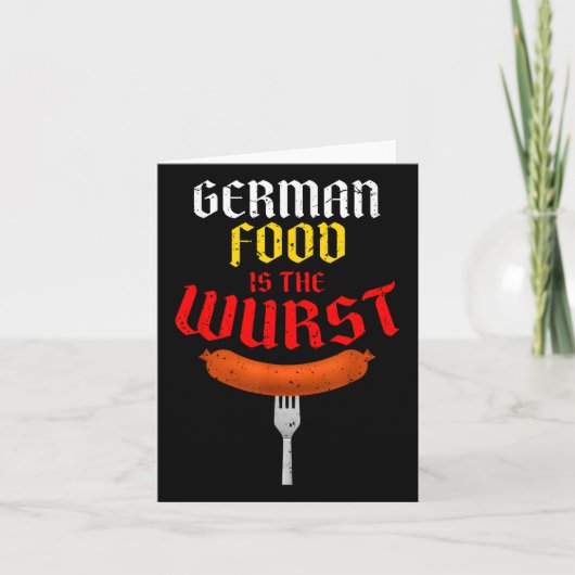 Duits eten is het ergste. Grappig makkelijk kostuu Kaart (Voorkant)