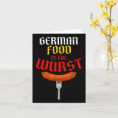 Duits eten is het ergste. Grappig makkelijk kostuu Kaart (Gele Bloem)