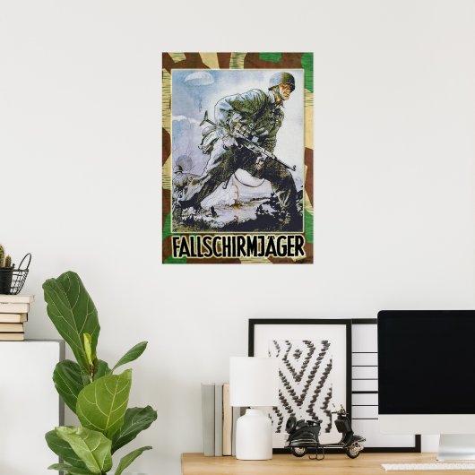 Duits Fallschirmjaeger Poster (Thuiskantoor)