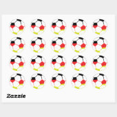 Duits football icoon ronde sticker (Vel)