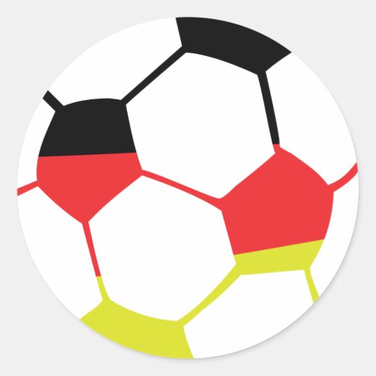 Duits football icoon ronde sticker (Voorkant)