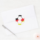 Duits football icoon ronde sticker (Envelop)