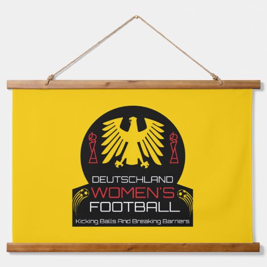 Duits Football voor vrouwen Hangend Wandkleed (Voorkant)