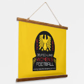 Duits Football voor vrouwen Hangend Wandkleed (Gebogen)