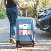 Duits Fröhliche Weihnachten Kerstkaartpakket Sticker (Koffer Insitu)