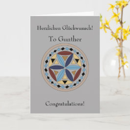 Duits gefeliciteerd kaart