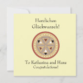 Duits gefeliciteerd kaart (Voorkant)