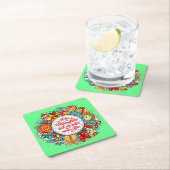 Duits Gelukkig Kerstfeest en gelukkig nieuwjaar Kartonnen Onderzetters (Insitu)