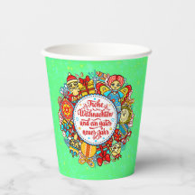 Duits Gelukkig Kerstfeest en gelukkig nieuwjaar