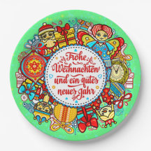 Duits Gelukkig Kerstfeest & Gelukkig Nieuwjaar 9"