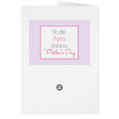 Duits Gelukkig Moederdag Paarse Rose Boeket (Achterkant)