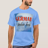 Duits gesproken hier troebele aarde t-shirt (Voorkant)