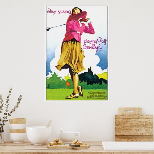  Duits Golf Poster (Keuken)