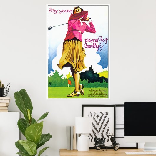 Duits Golf Poster (Thuiskantoor)