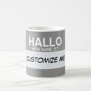Duits Hallo mijn naam is ... Personaliseerbaar Koffiemok