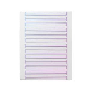 Duits handschrift papier – 3 lijnen met rand notitieblok