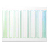Duits handschrift papier – 3 lijnen met rand notitieblok (Voorkant)