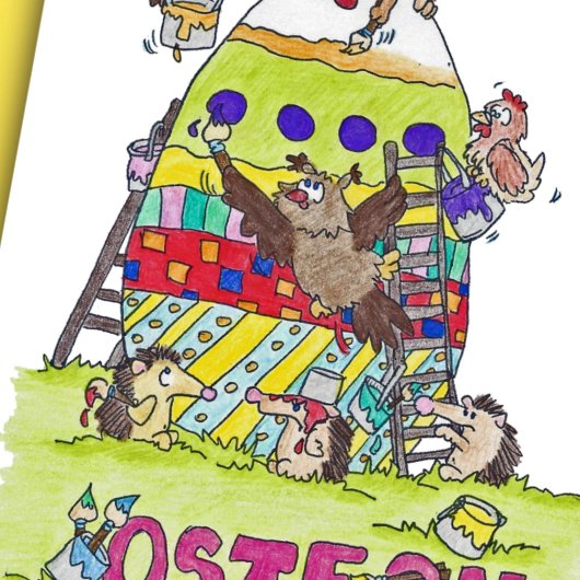 Duits Happy Easter Cartoon briefkaart