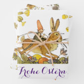  Duits Happy Pasen Inpakpapier Vel (In situ)