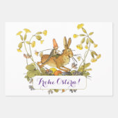 Duits Happy Pasen Inpakpapier Vel (Voorkant)