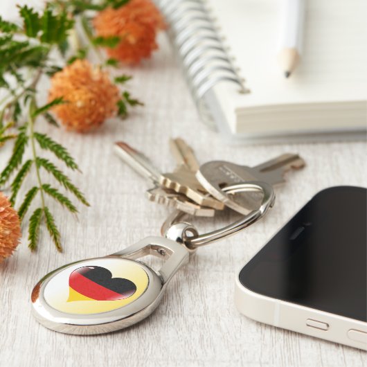 Duits hart sleutelhanger (Zijkant)